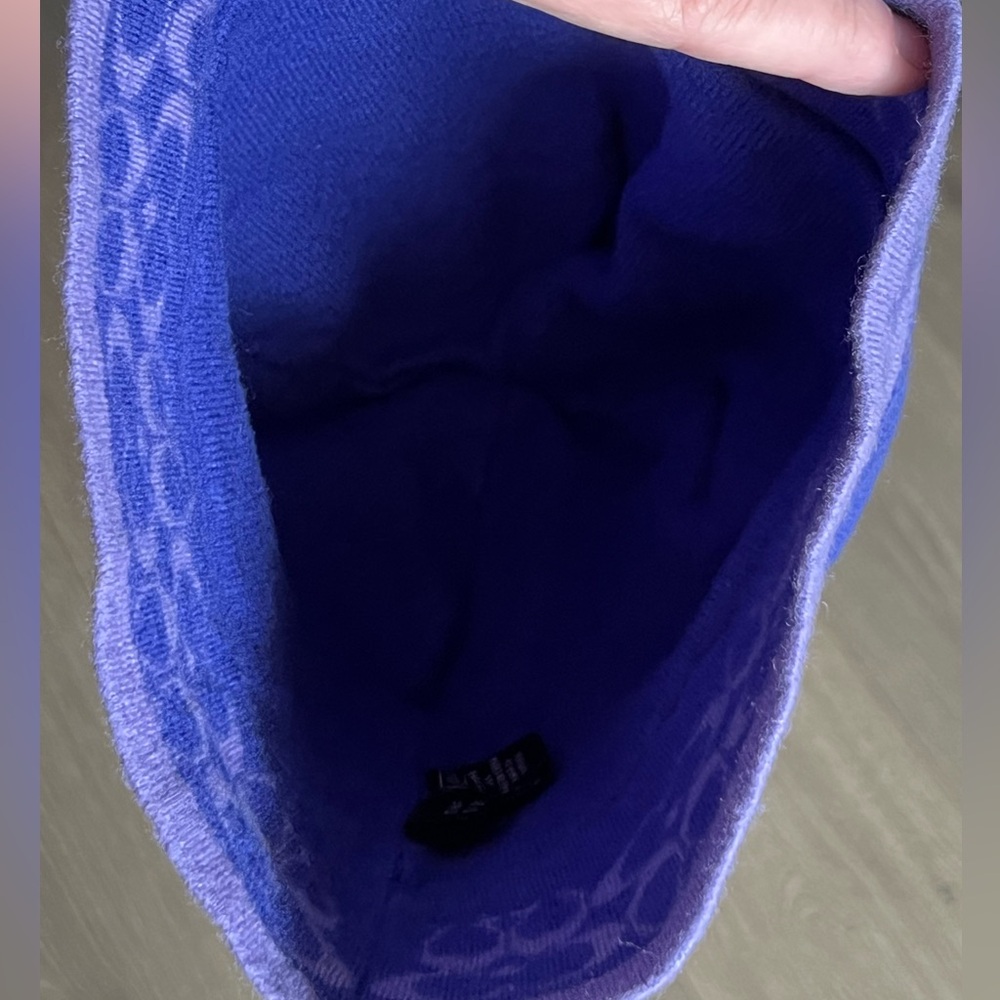 EUC Coach Blue/Purple Beanie One Size - Picture 4 of 4